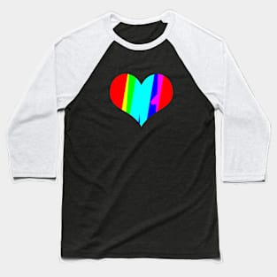 colorful heart Baseball T-Shirt